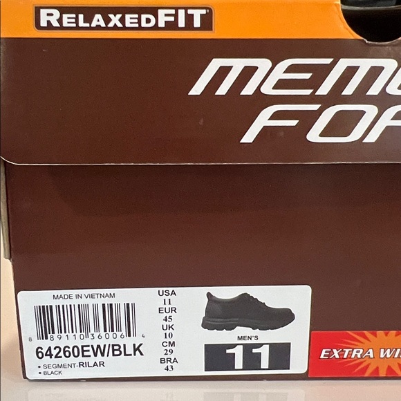 NWT Skechers Men’s Black Relaxed Fit Segment Rilar Shoes Size: 11 - Picture 6 of 9